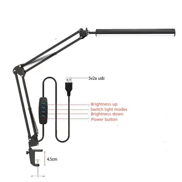 LED skrivebordslampe Bordlys Bordlys