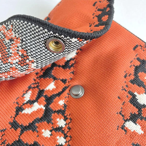 Knit käsilaukku Knot rannelaukku ORANSSI orange