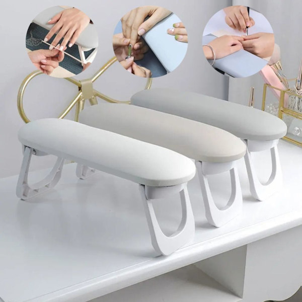 Nagelkuddestöd Manikyr Handstöd A-VITT A-VIT A-White