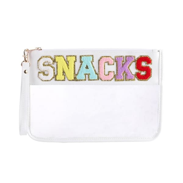 Brevpåse Klar blixtlåspåse VIT SNACKS SNACKS White SNACKS-SNACKS