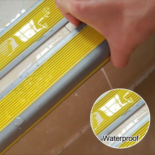 100cm Anti-slip Strip Mot Mekaniska Skador GUL&GRÅ yellow&grey 6.0x3.0cm