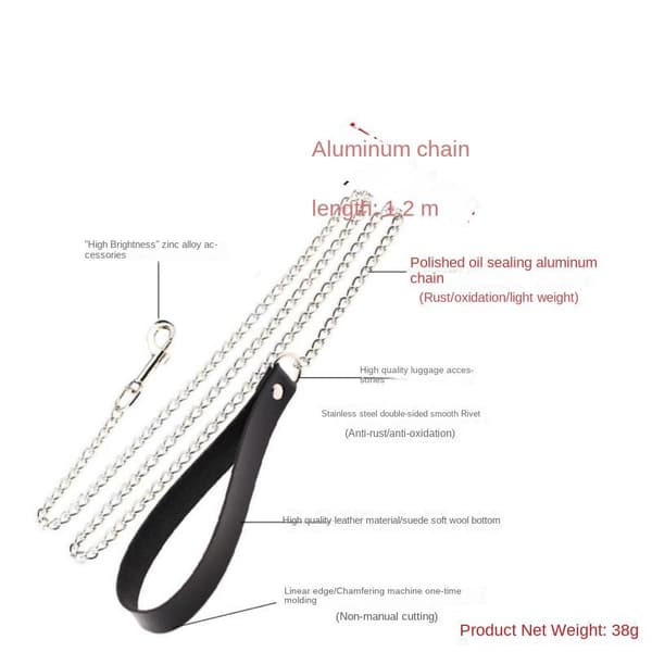 Træk Rope Metal Link SORT Black