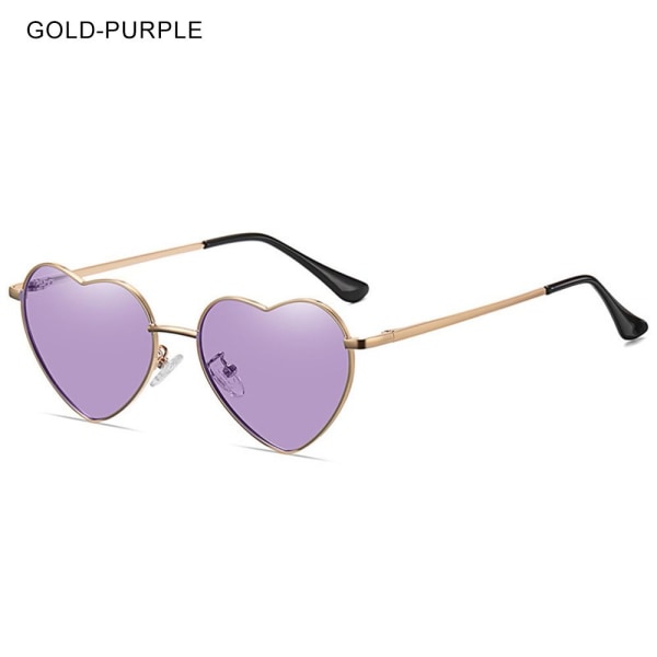 Hjertesolbriller for barn Polarisert GULL-LILLA GULL-LILLA Gold-Purple