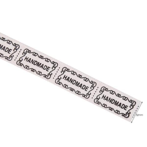 Handdade Ribbon Diy Mærkning SORT Black