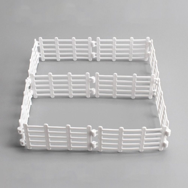 10/20 STK Simuleret Farm Hegn Sæt Faux Træ Hegn 2-20 STK 2-20pcs
