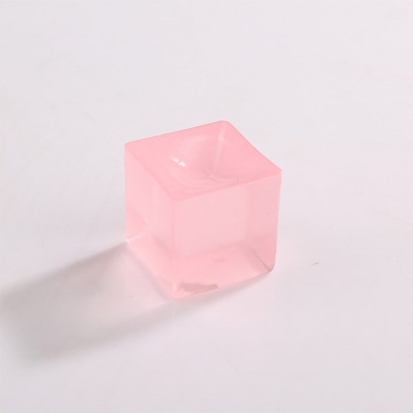 10st Isblock Stressboll Leksak Dekompression Ice Cube ROSA Pink Cube