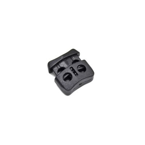 4 stk Fjedersnor Låse Toggle Stopper SORT Black