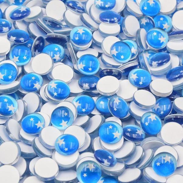 20 kpl Dream Star Eyes Doll Eye TUMMIEN SININEN dark blue