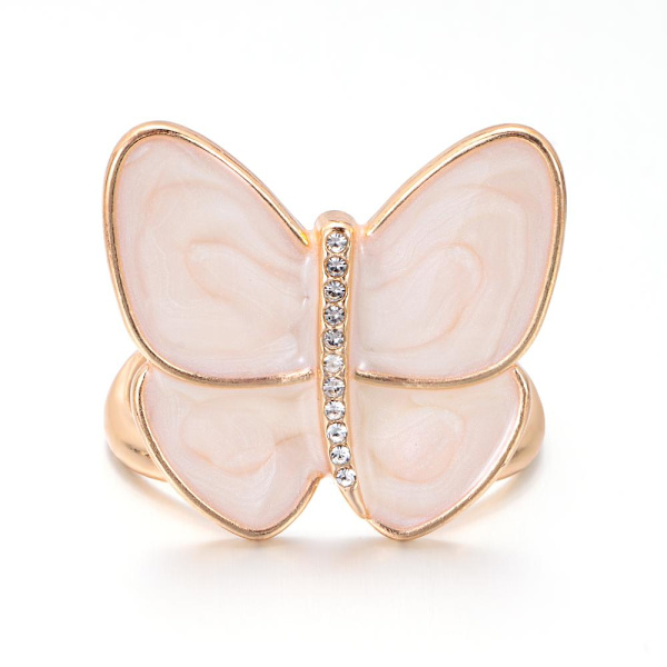Butterfly Tørklæde Spænde Rhinestone Tørklæde Ring Clip EKSTRA STOR Extra Large