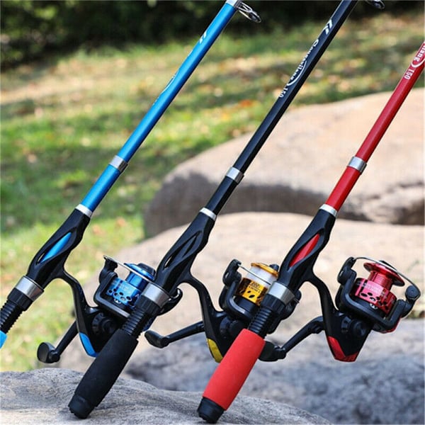 1,1/1,3/1,5M teleskopisk fiskestang Stream Håndstang SORT 1,3M black 1.3M