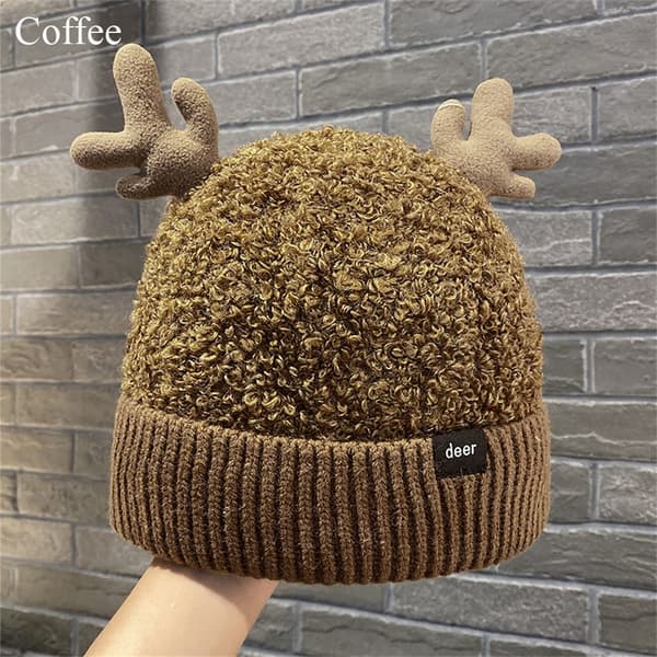 Strikket lue Beanies KAFFE coffee