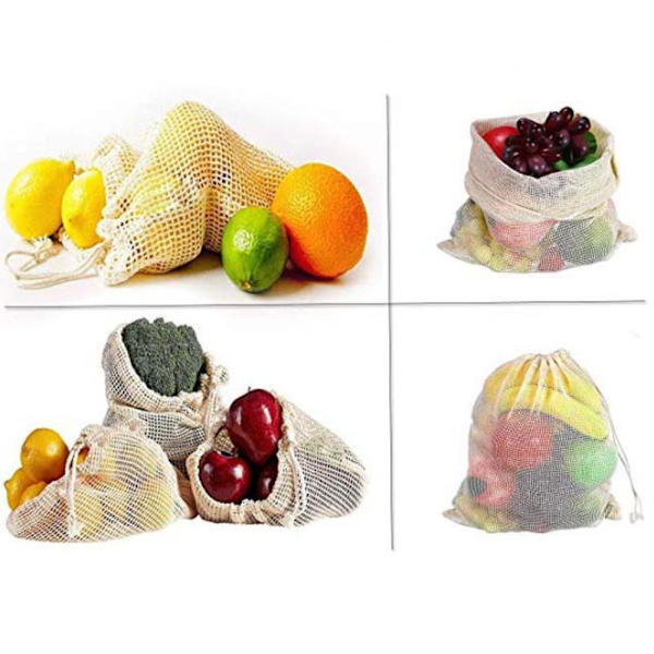 2kpl Hedelmäkauppalaukut Mesh M M