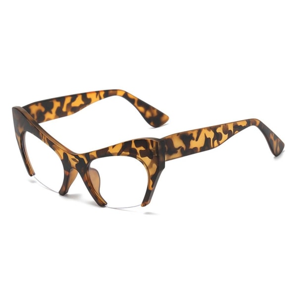 Anti-Blue Light Briller Overdimensjonerte briller LEOPARD PRINT Leopard print