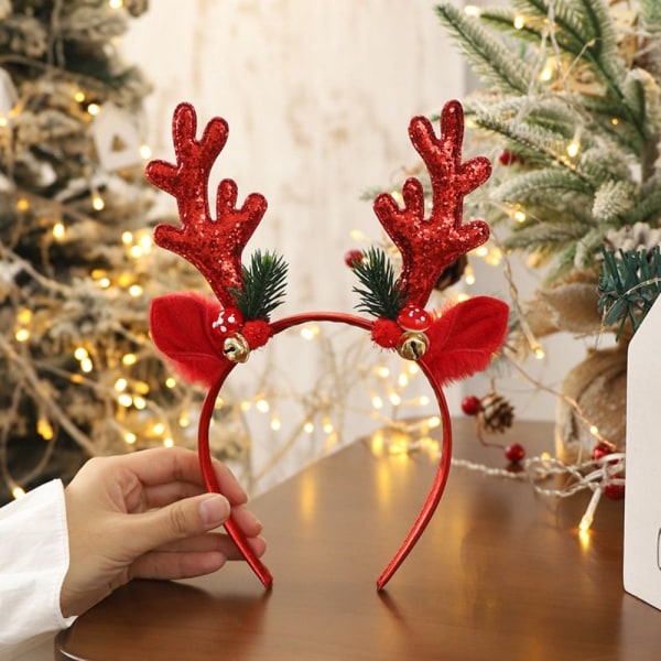 2 stk Julepannebånd Xmas Hodeplagg RØD TYPE A TYPE A Red Type A-Type A