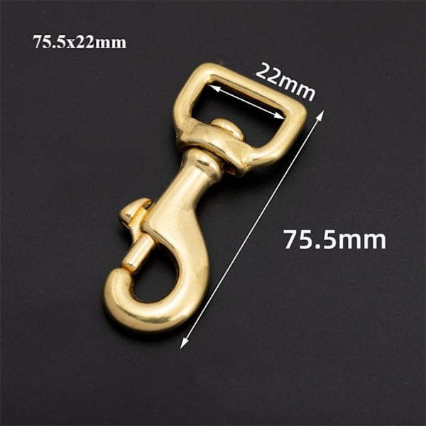 Metalliset Snap Hook vetosoljet 75,5X22MM 75.5x22mm