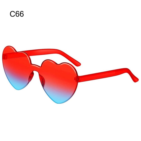 Hjärtformade solglasögon Hjärtglasögon C66 C66 C66