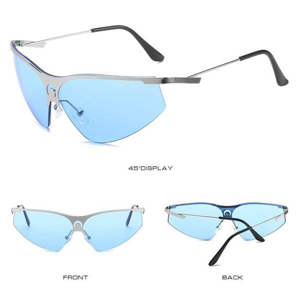Sky Blue Aurinkolasit Y2K Aurinkolasit SILVER SILVER Silver