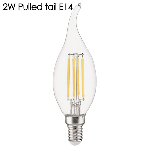LED pære Vintage Bulb 2W PULLED TAIL E14 2W PULLED TAIL 2W Pulled tail E14