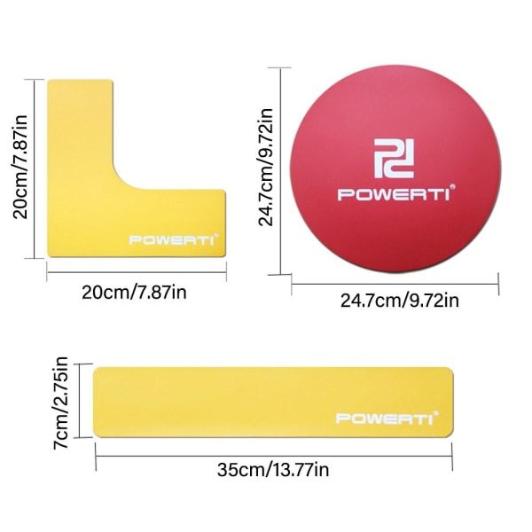 Tennis Spot Marker Hörn Rund Landmärke L-SHAPE L-SHAPE L-shape