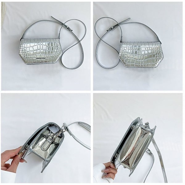 Shoudertaske Pung SØLV Silver