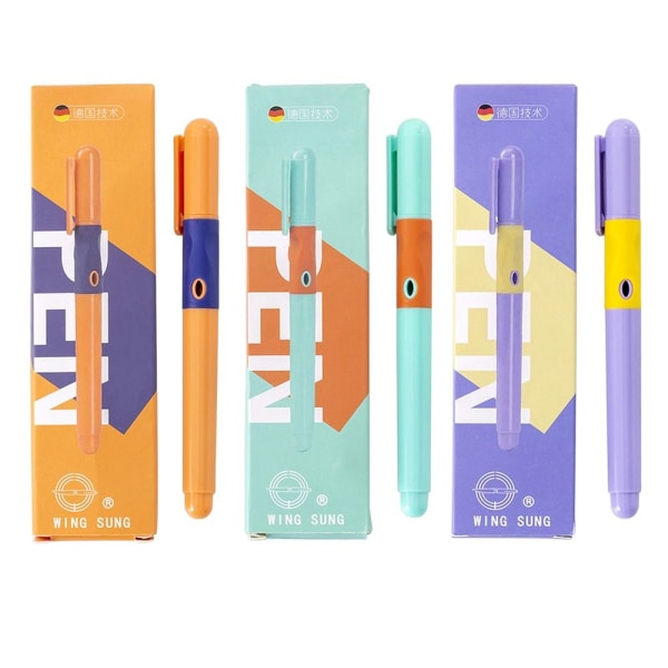 4 Stk Blue Ink Pen Fyldepen LILLA Purple