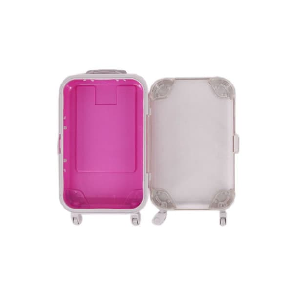 Docka Transparent Trunk Miniatyr Trolley Bagage 2 2 2