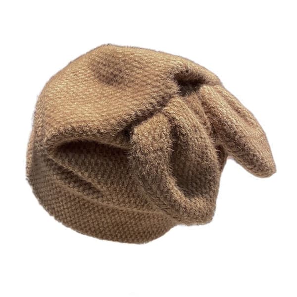 Stickad mössa Cap KHAKI khaki
