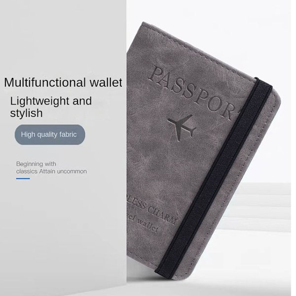 RFID Passholder Passport Bag SORT black