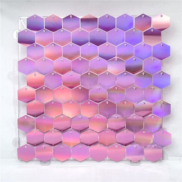 Kuusikulmainen Shimmer Board Sequin Panel FANTASY PINK FANTASY PINK Fantasy Pink