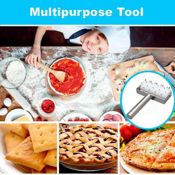 Ammattimainen Pizza Dough Docker Roller Pastry Dough Docker