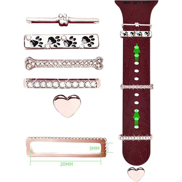 Watch Band Ornament Dekorativ Ring 6 6 6