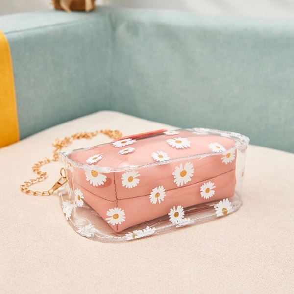Cat Shape Håndtasker Transparent PVC Skuldertaske RØD red