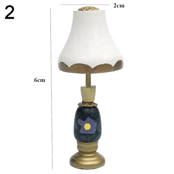 Miniatyr gulvlampe Krystallvegglampe 2 2 2