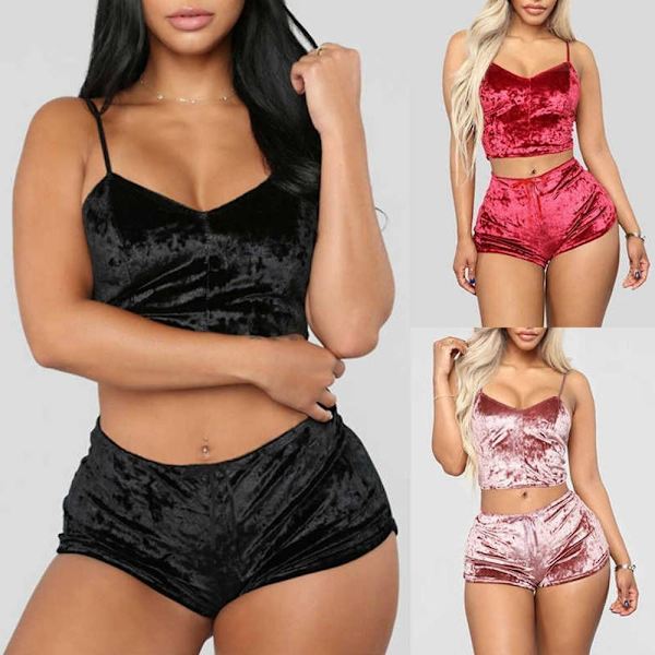 Sexig bodysuit sammetsbehå RÖD L red L