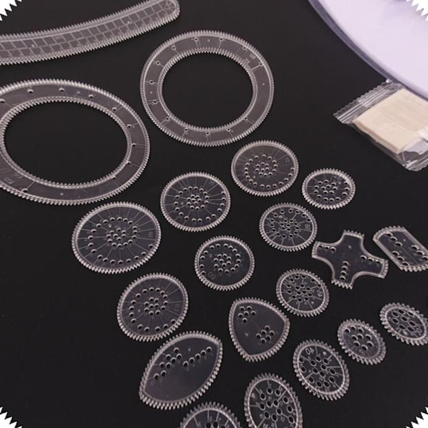 5/12/22 deler Spirograph Tegnesett 22 deler 22 deler 22PCS