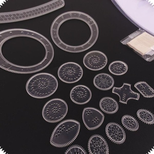 5/12/22 STK Spirograf Tegneleker Sett 5 STK 5 STK 5PCS