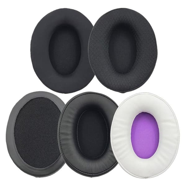 1 par erstatnings ørepuder til HyperX BLACK PROTEIN Black Protein Leather-Protein Leather
