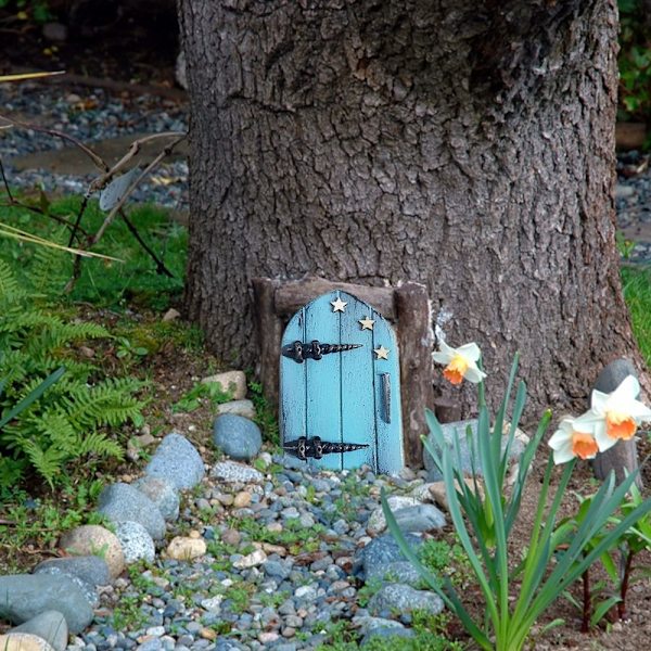 Fairy Door Miniature Fairy Gnome GUL yellow