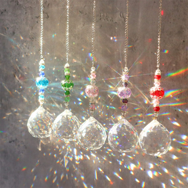 Auringonsieppaaja Crystal Kattokruunu Decor VILLA purple
