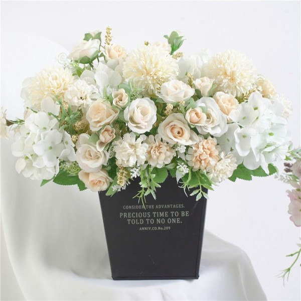 Simuler kunstige blomster Kunstig blomst CHAMPAGNE HVIT Champagne White