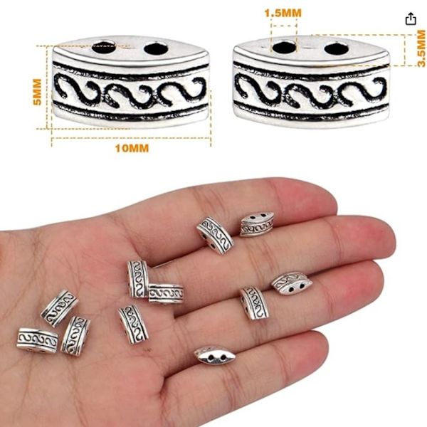 Afstandsstænger Perler Multi Strand Link Connectors 2-hullers Løs