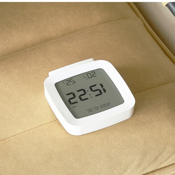 Digital Väckarklocka Elektronisk Klocka VIT White