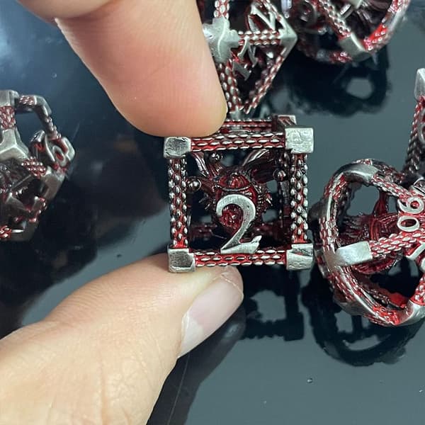 Metal Dice Set Spel Dice CC C