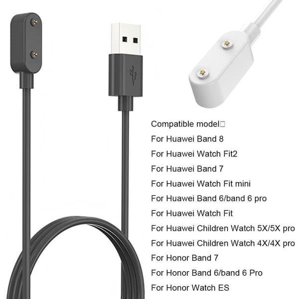 2 STK 100 cm Quick Charger USB Kabel Dock SORT HVID 1 STK HVER black white 1pc each