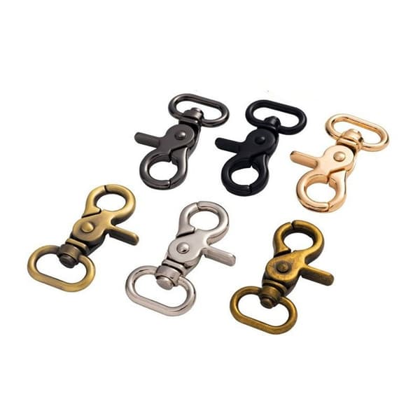 2st Metall Snap Hook Dragspännen SILVER 32MM Silver 32mm