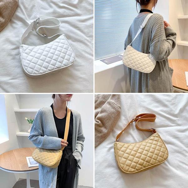 Mode axelväska PU-läderhandväskor black