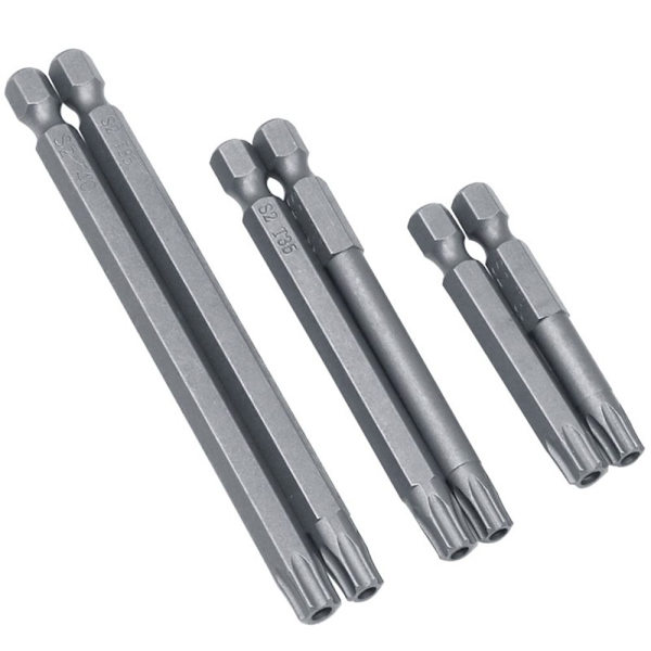 Torx skruvmejsel Bits Plommon blossom Bits ihåligt batchhuvud 11pcs-75mm