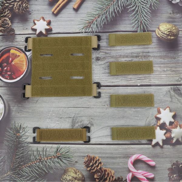 Molle Patches fästkrok KHAKI STYLE 4 STYLE 4 Khaki Style 4-Style 4