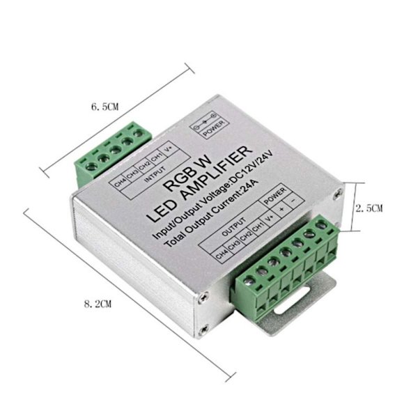 RGB RGBW forstærker Signalforstærker Controller LED Strip lys