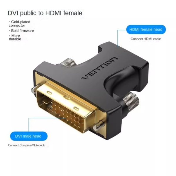 HDMI-adapter DVI-adapter B B B